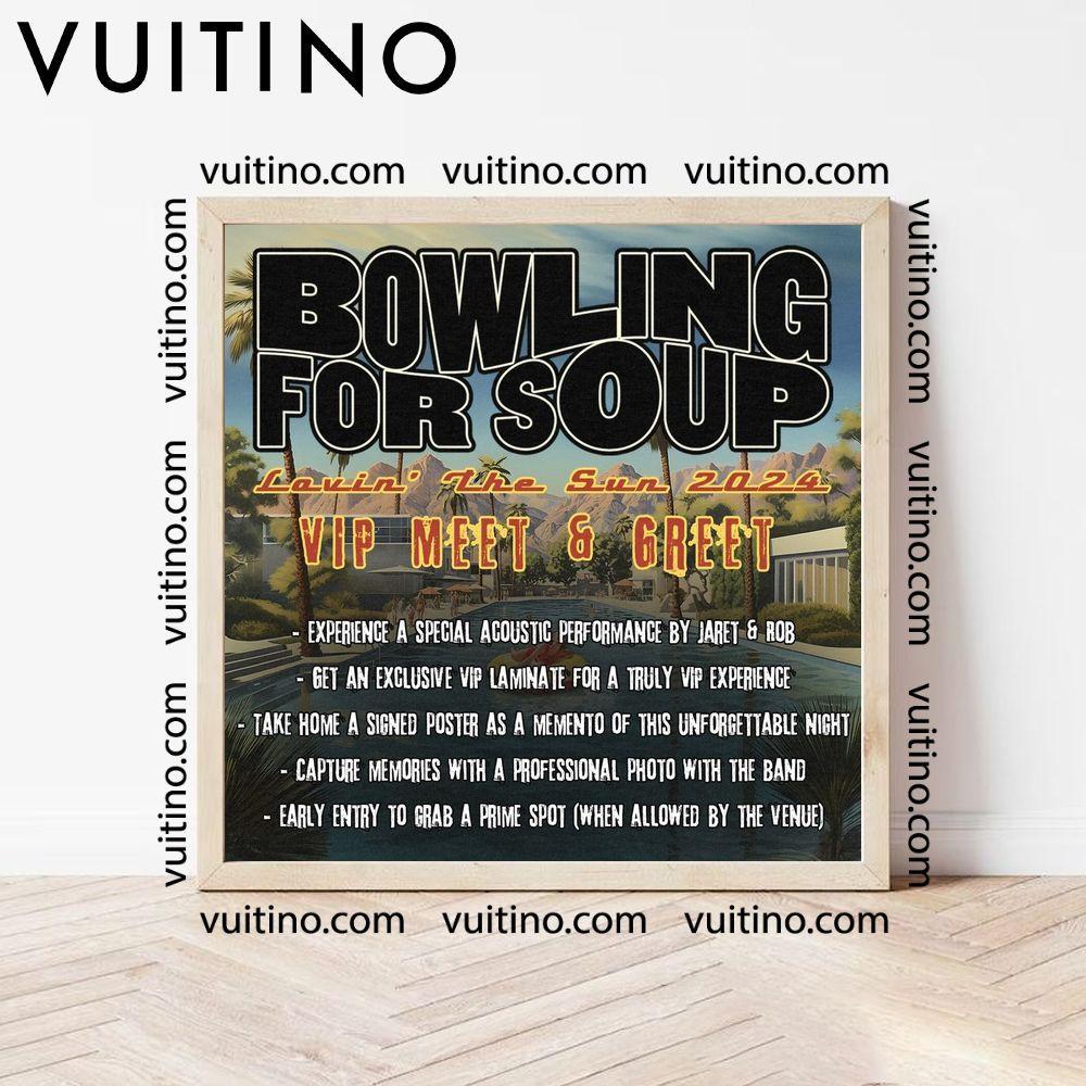 Bowling For Soup Lavin The Sun 2024 Vip Meet And Greet No Frame Square Poster