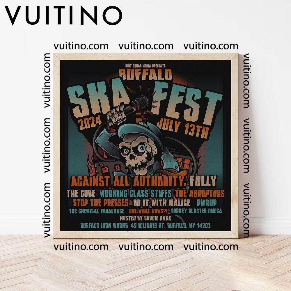 Buffalo Ska Fest Against Ll Authority Stop The Presses No Frame Square Poster