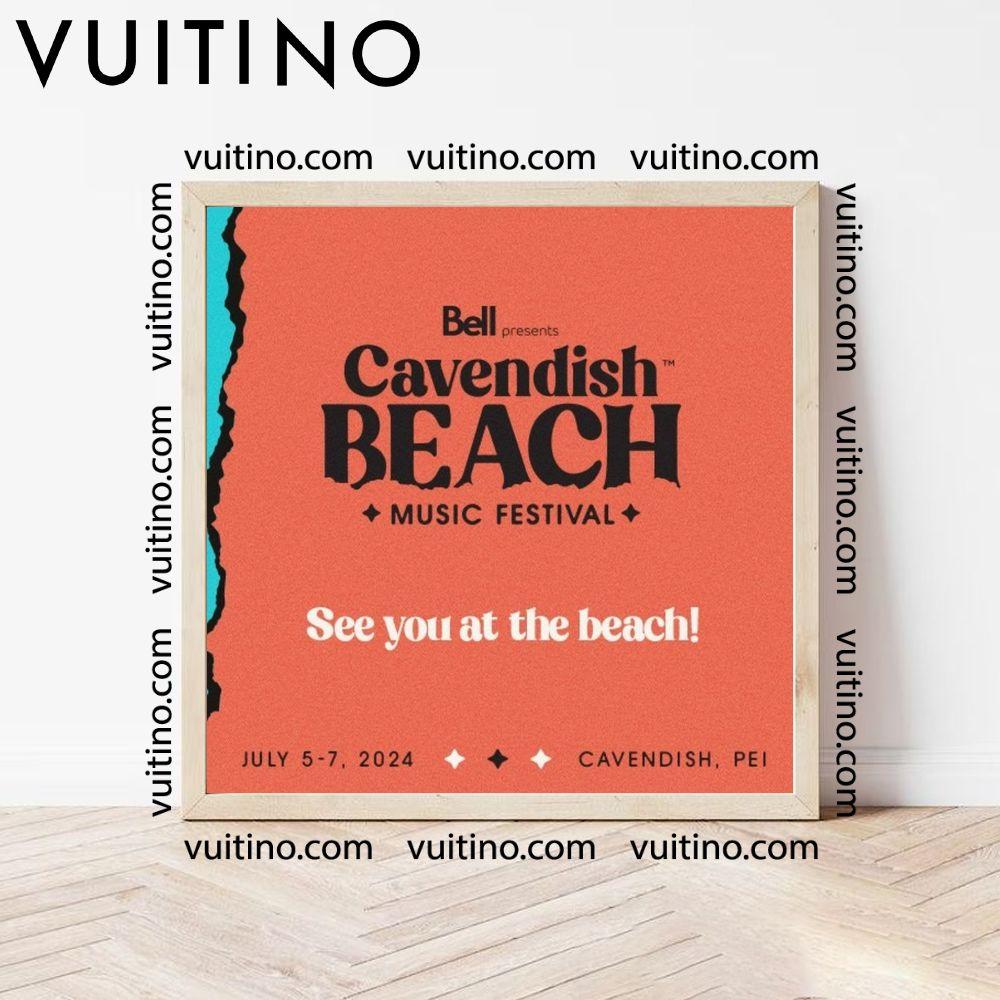 Cavendish Beach Festival 2024 No Frame Square Poster