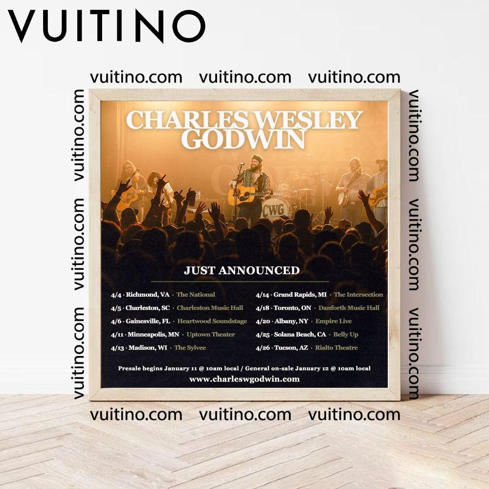 Charles Wesley Godwin 2024 Tour Dates Square Poster No Frame