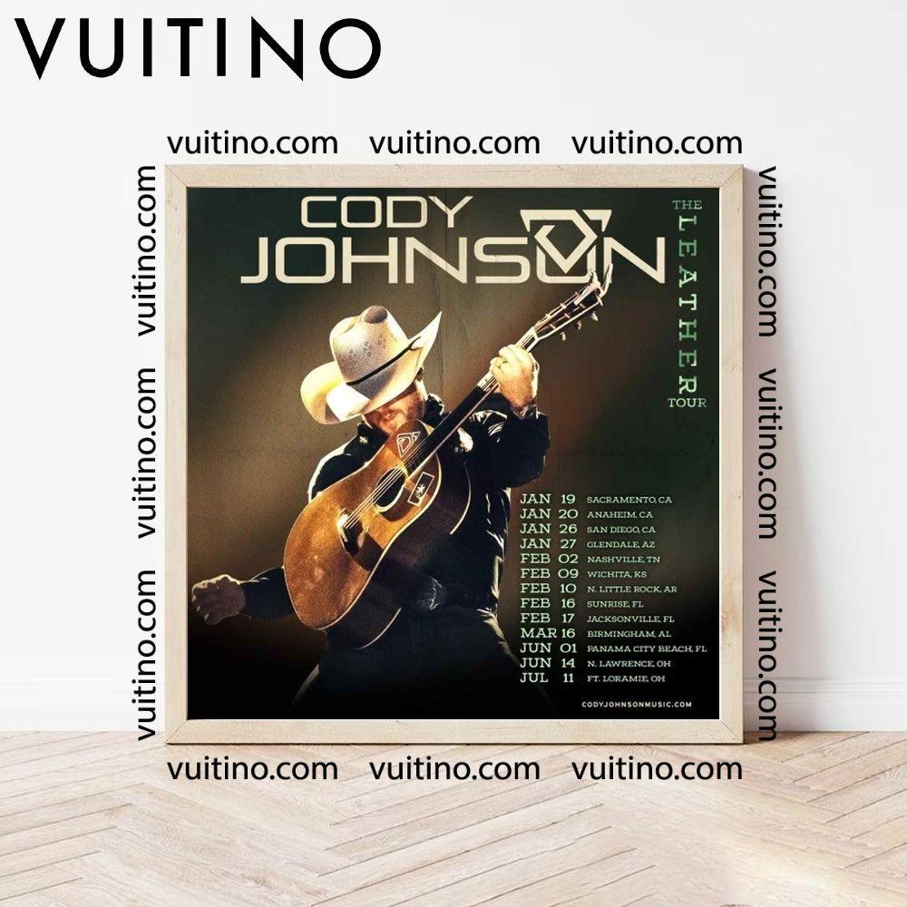 Cody Johnson Justin Moore 2024 Tour Dates Square Poster No Frame