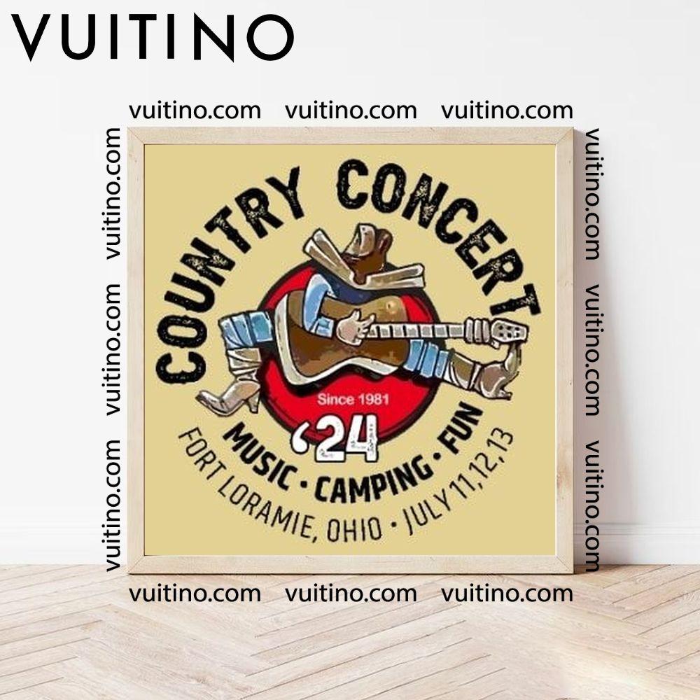 Country Concert 2024 Logo No Frame Square Poster