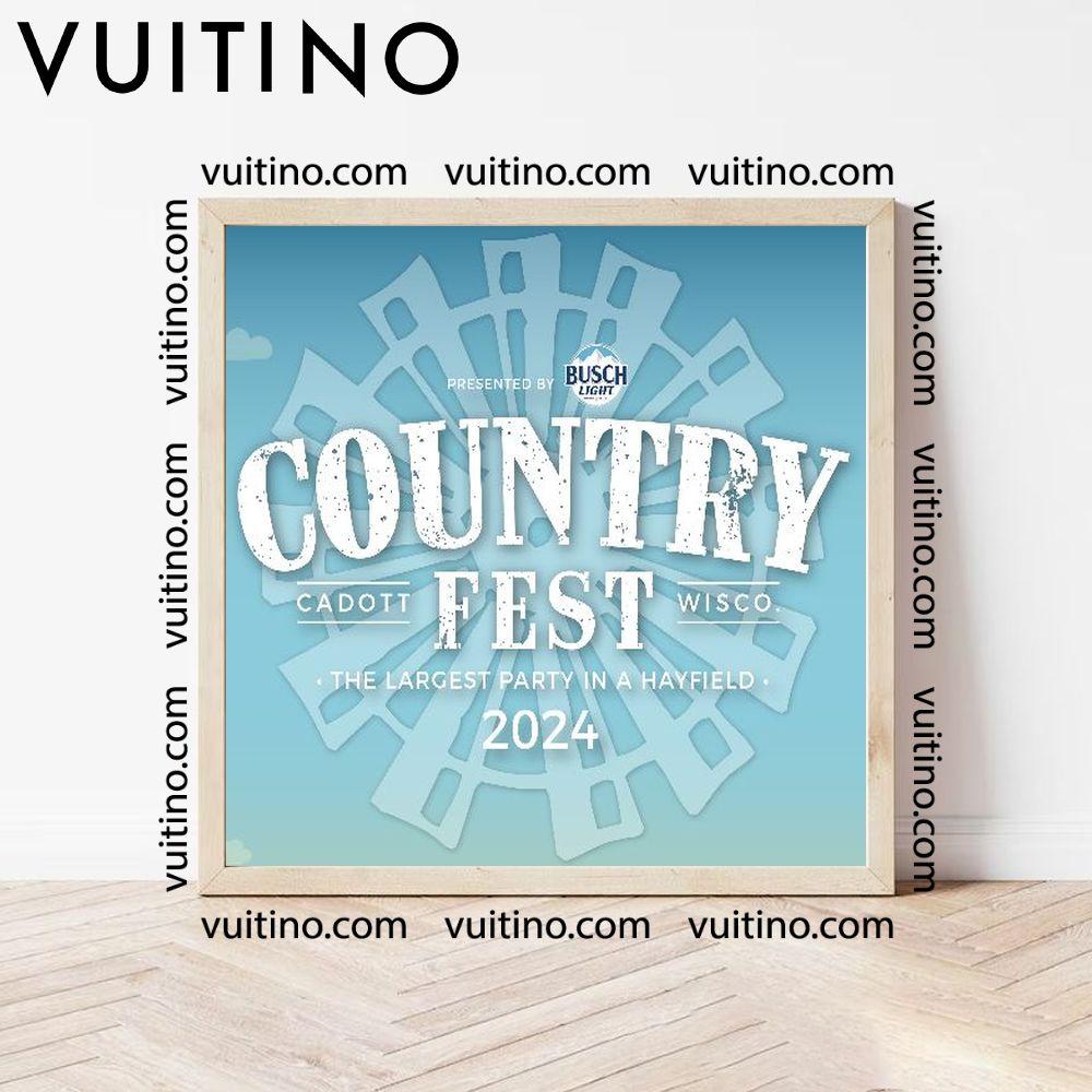 Country Fest Wisconsin 2024 Poster (No Frame)
