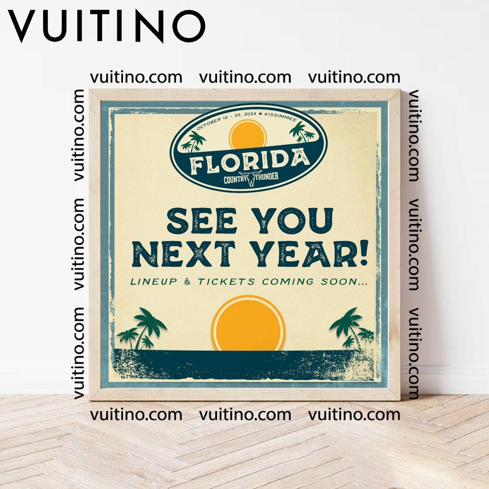 Country Thunder Florida 2024 No Frame Square Poster