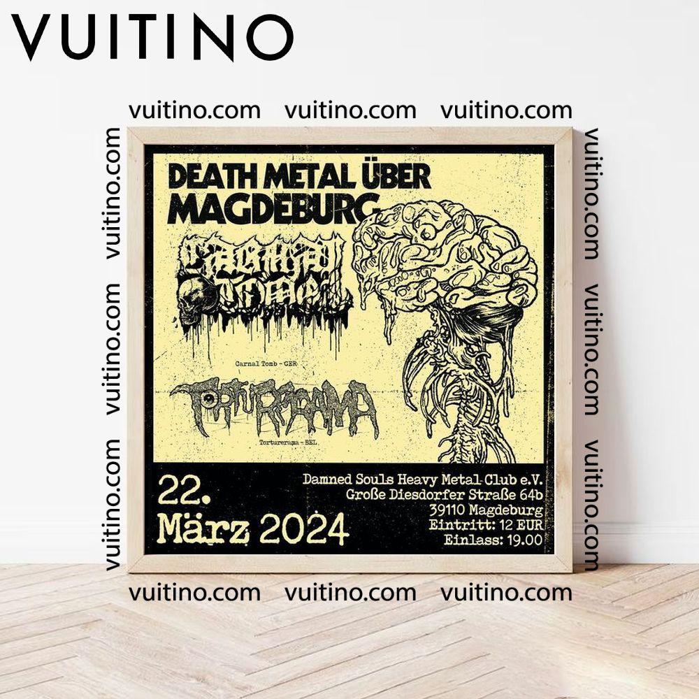 Death Metal Ber Magdeburg 2024 No Frame Square Poster