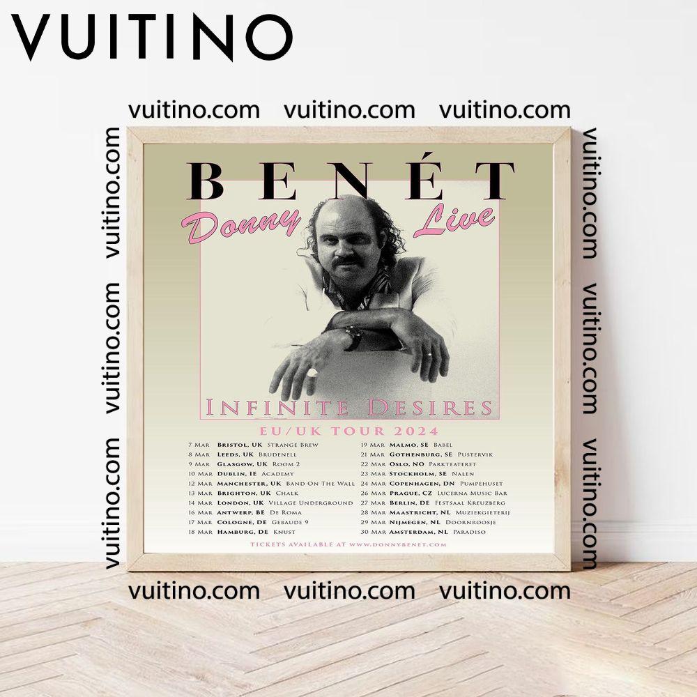 Donny Bent Live Infinite Desires Eu Uk Tour 2024 Square Poster No Frame