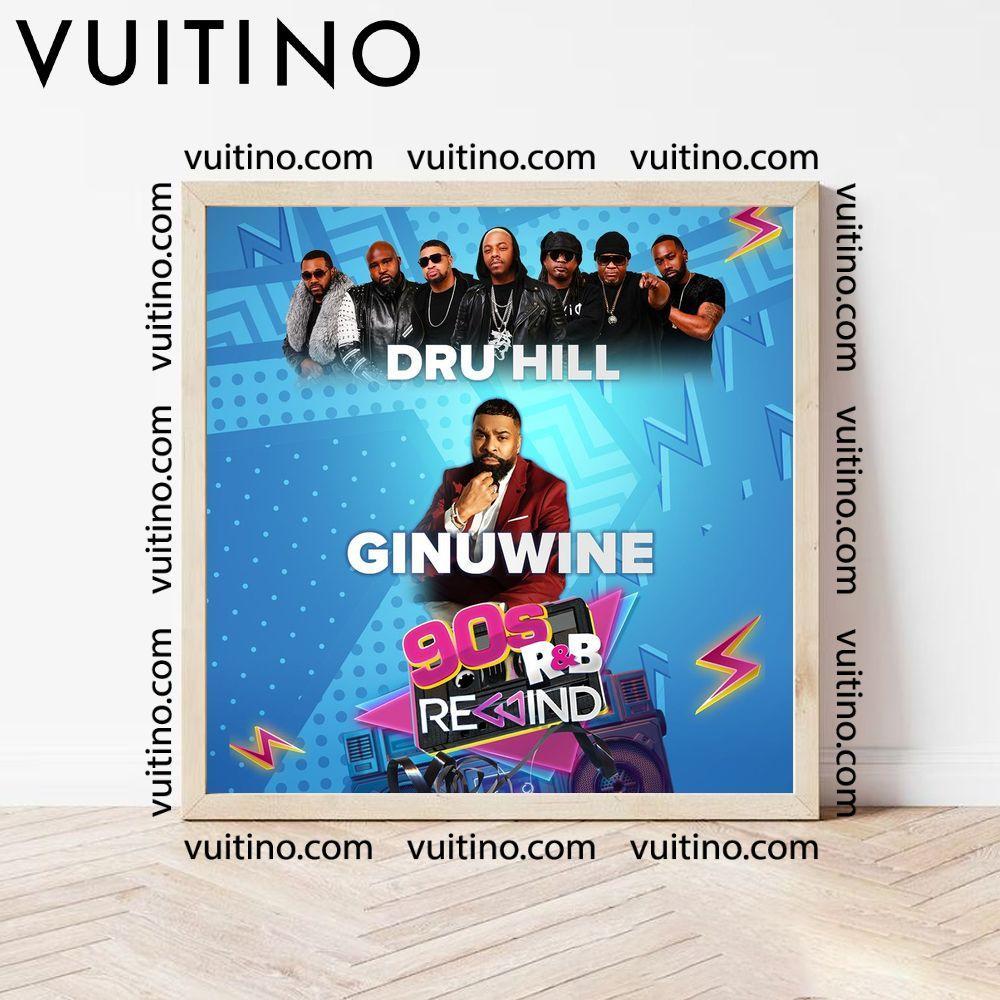Dru Hill Ginuwine Tour 2024 No Frame Square Poster