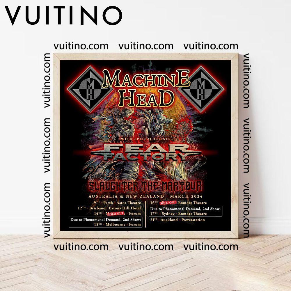Fear Factory 2024 Tour Dates No Frame Square Poster