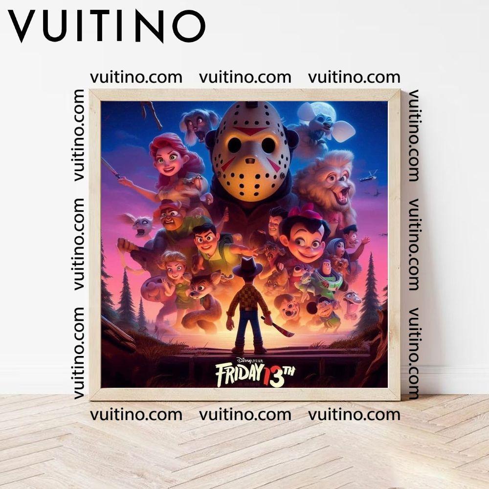 Friday 13th Pixar Style No Frame Square Poster