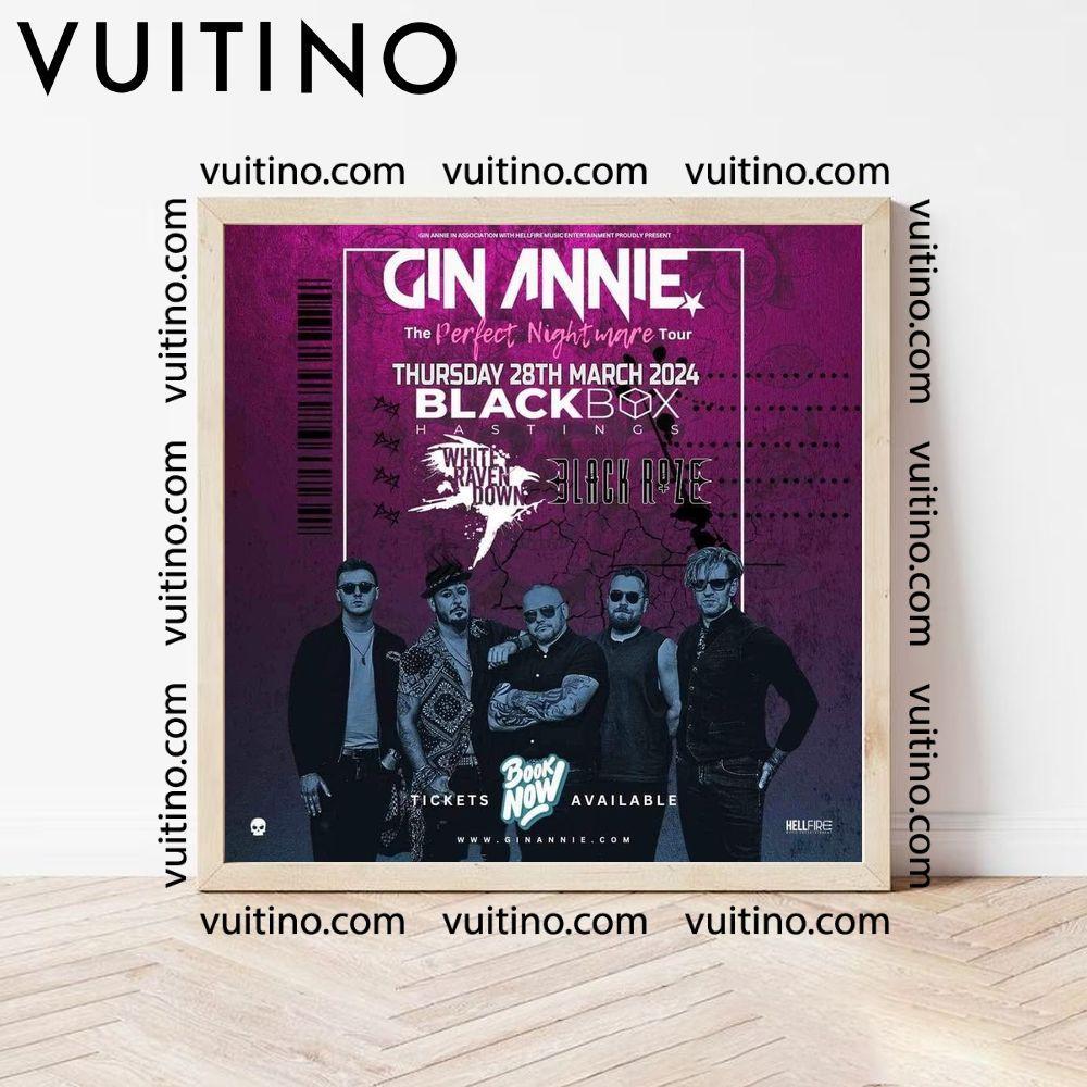 Gin Annie Blackbox Hastings Black Roze 2024 Square Poster No Frame