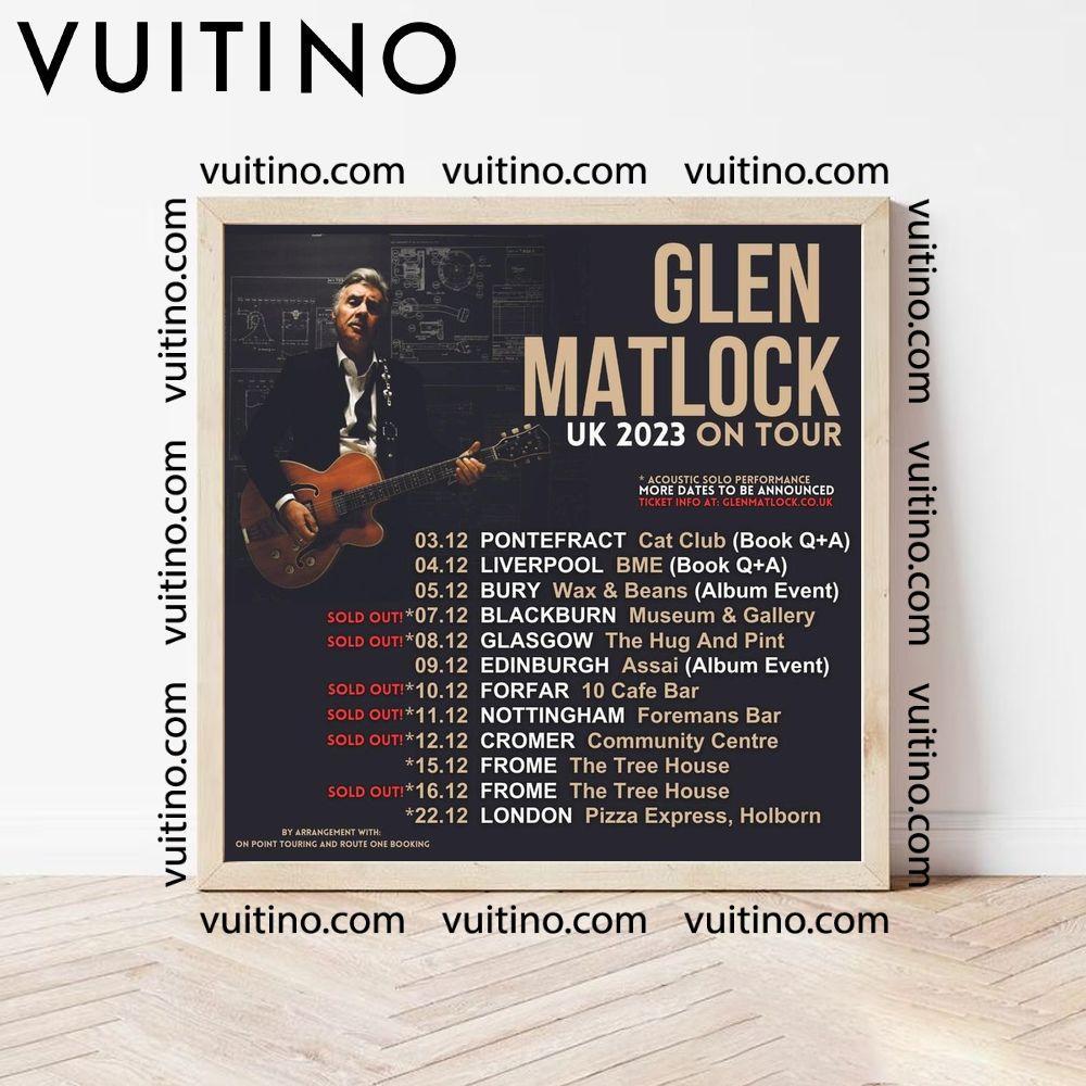 Glen Matlock Uk 2023 On Tour No Frame Square Poster