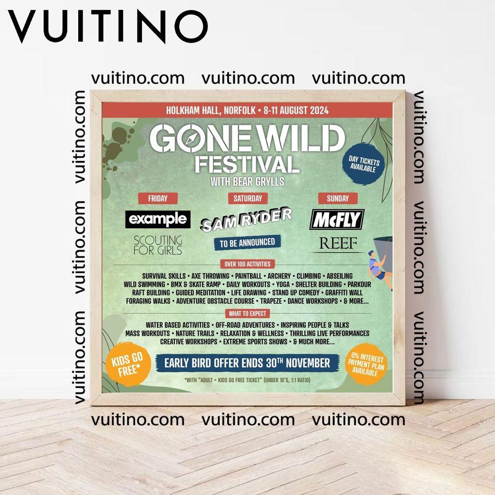 Gone Wild Festival 2024 Dates Poster (No Frame)