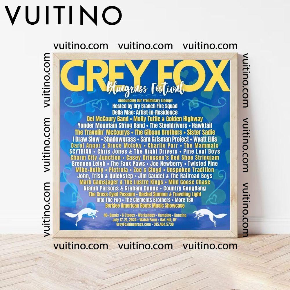 Grey Fox Bluegrass Festival 2024 Dates Poster (No Frame)