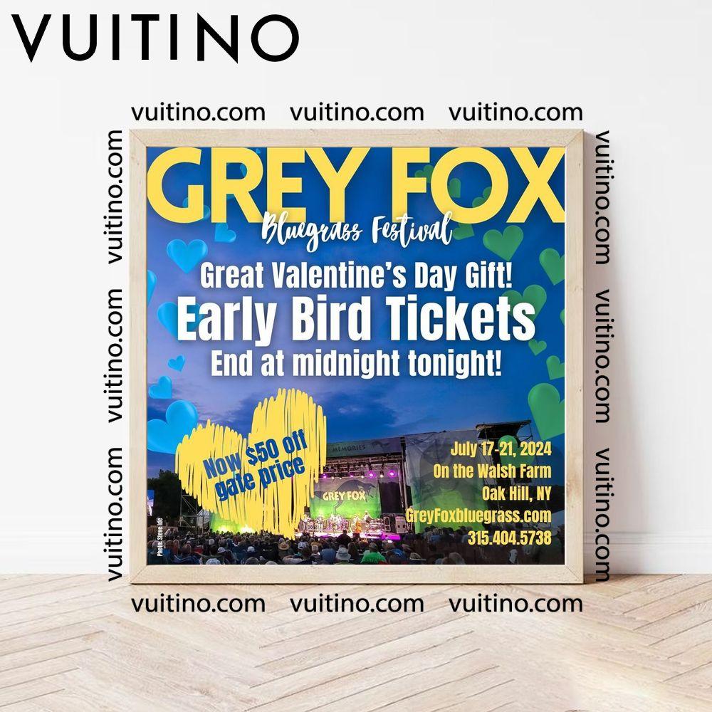 Grey Fox Bluegrass Festival 2024 Square Poster No Frame