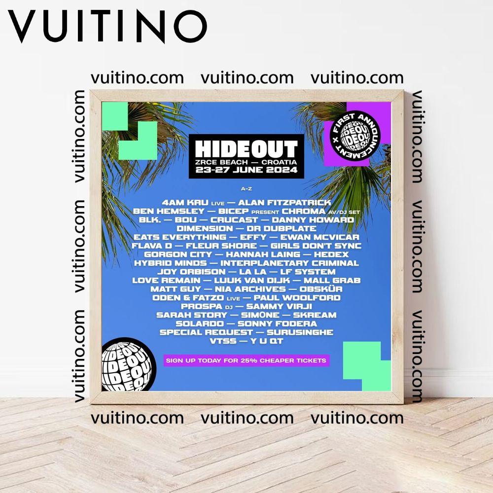 Hideout Festival 2024 No Frame Square Poster