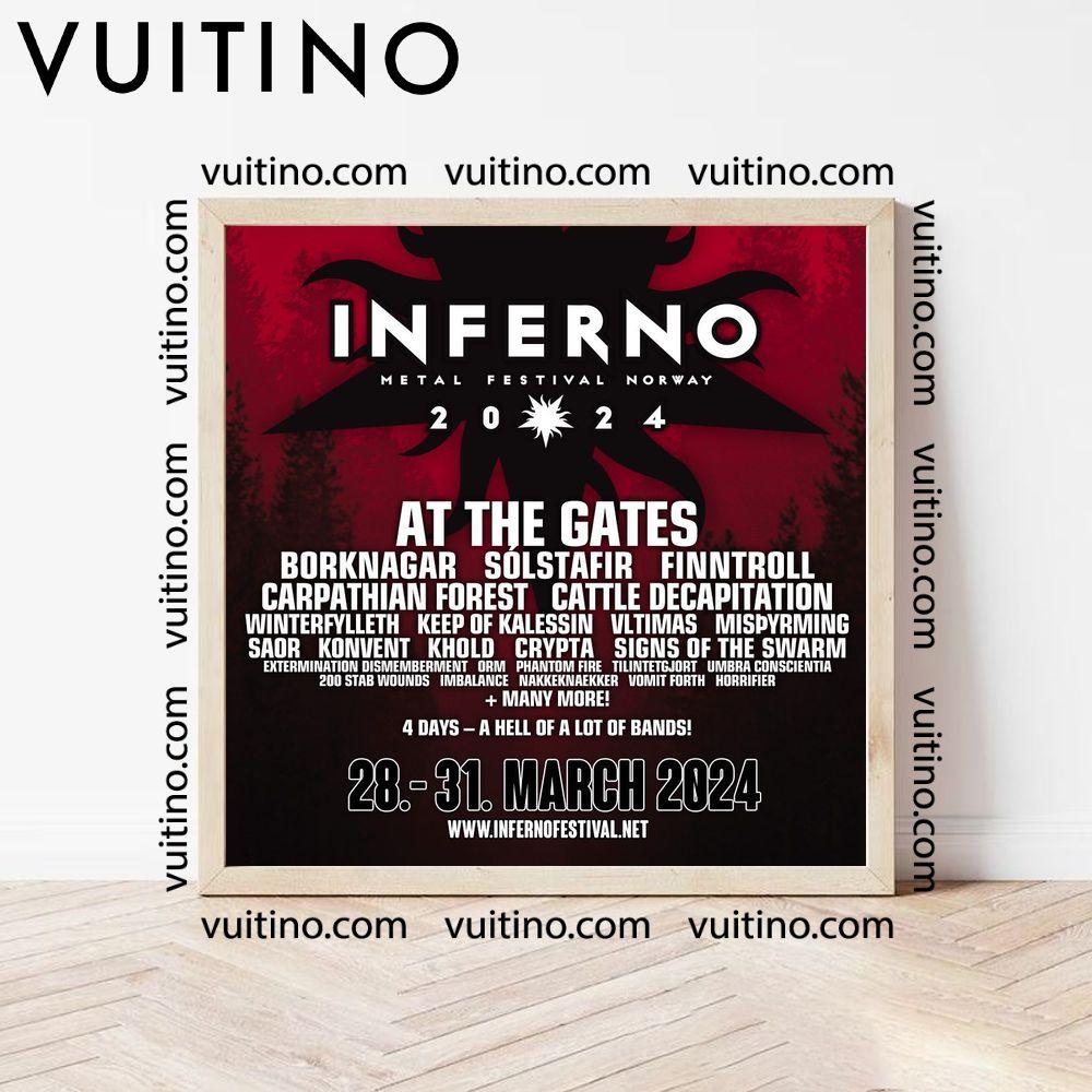 Inferno Metal Festival 2024 Dates Ver 2 Poster (No Frame)