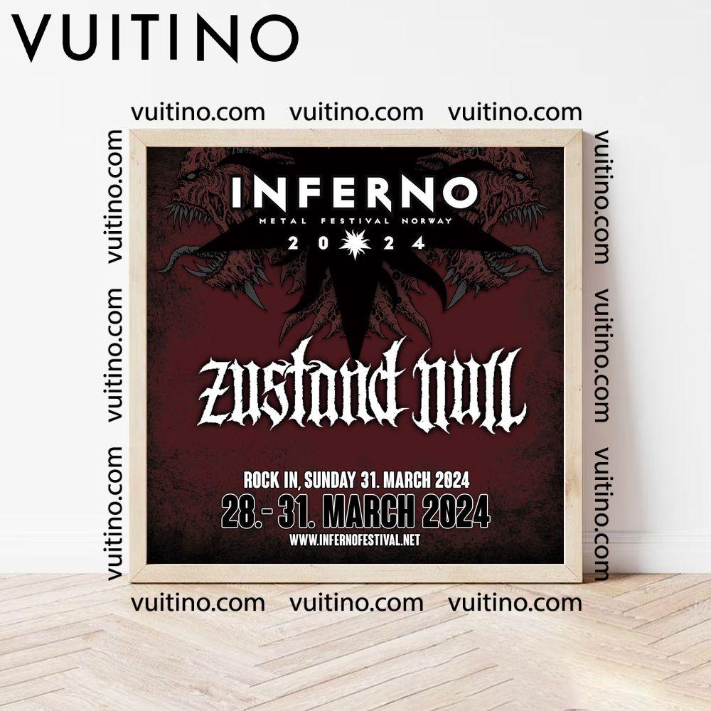 Inferno Metal Festival 2024 Ver 2 Square Poster No Frame