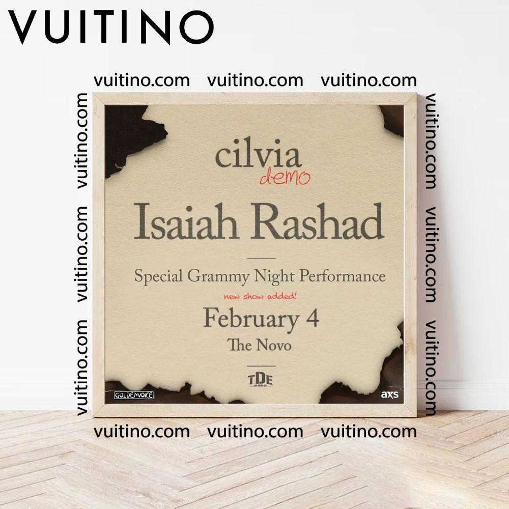 Isaiah Rashad Cilvia Demo 10 Year Anniversary Show No Frame Square Poster