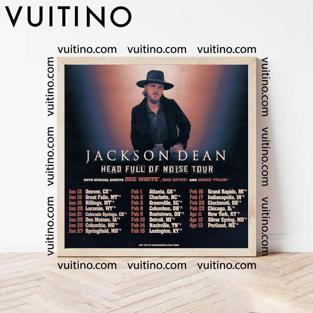 Jackson Dean Head Full Of Noise 2024 Tour Dates Poster (No Frame)