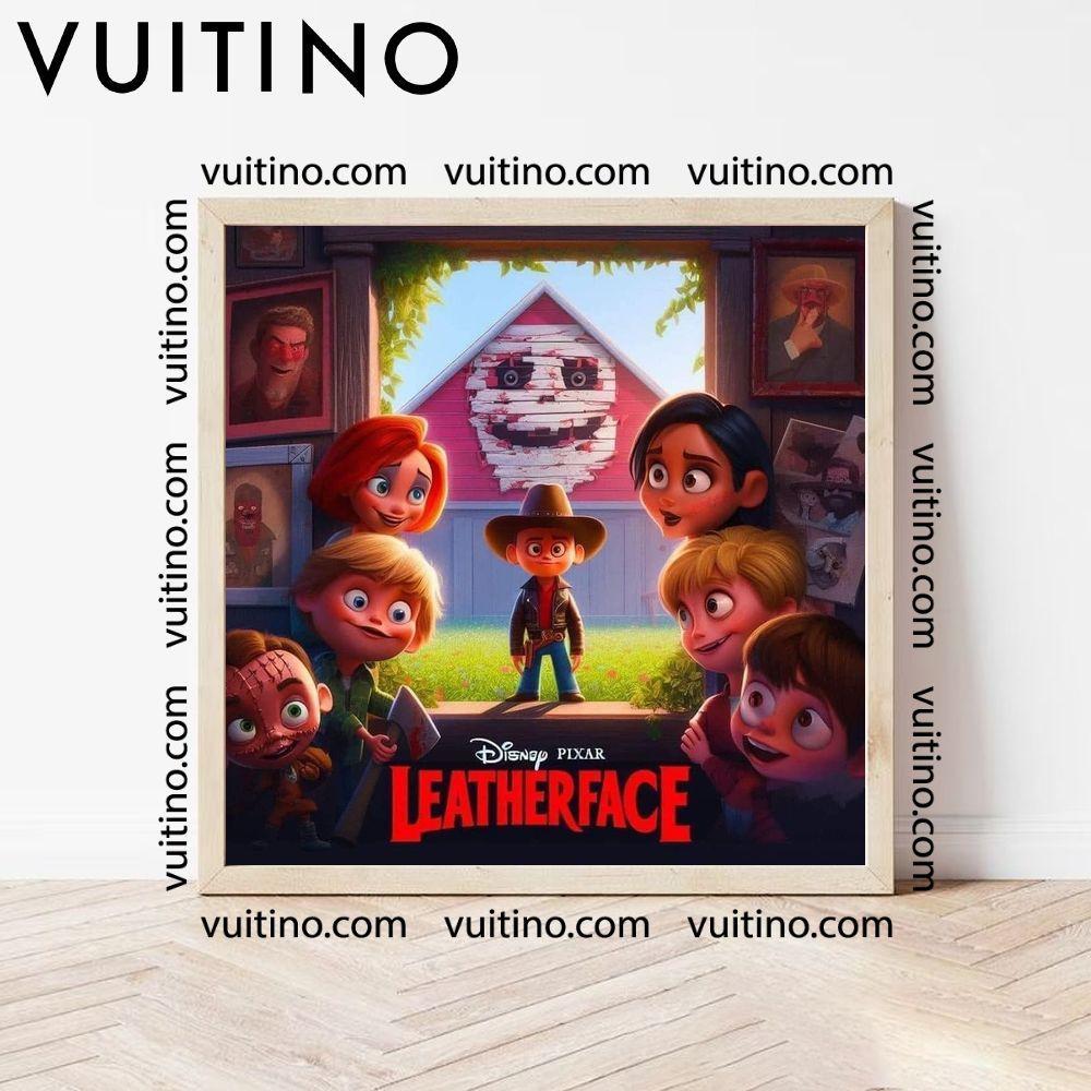 Leatherface Pixar Style Square Poster No Frame