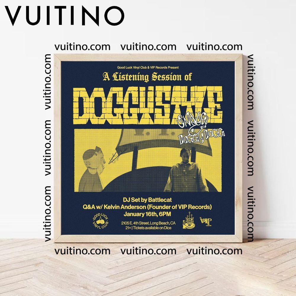 Listening Session Of Doggystyle By Snoop Dogg 2024 Square Poster No Frame
