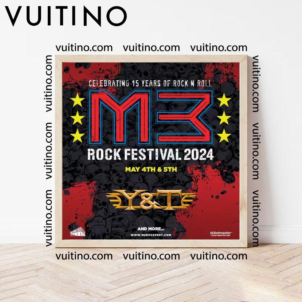 M3 Rock Festival 2024 Square Poster No Frame