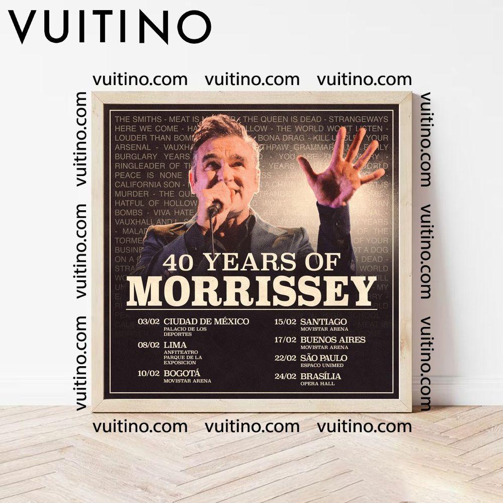Morrissey Tour 2024 Dates Square Poster No Frame