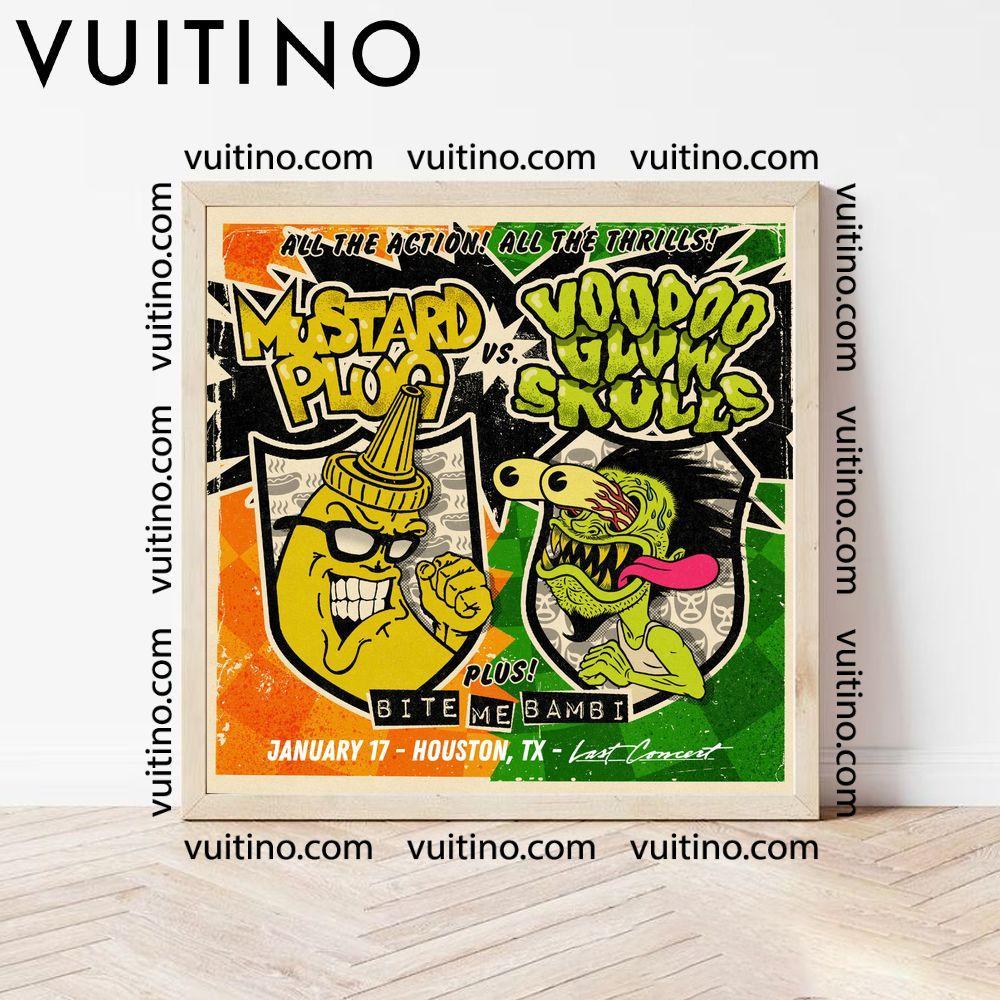 Mustard Plug Voodoo Glow Skulls Tour 2024 No Frame Square Poster