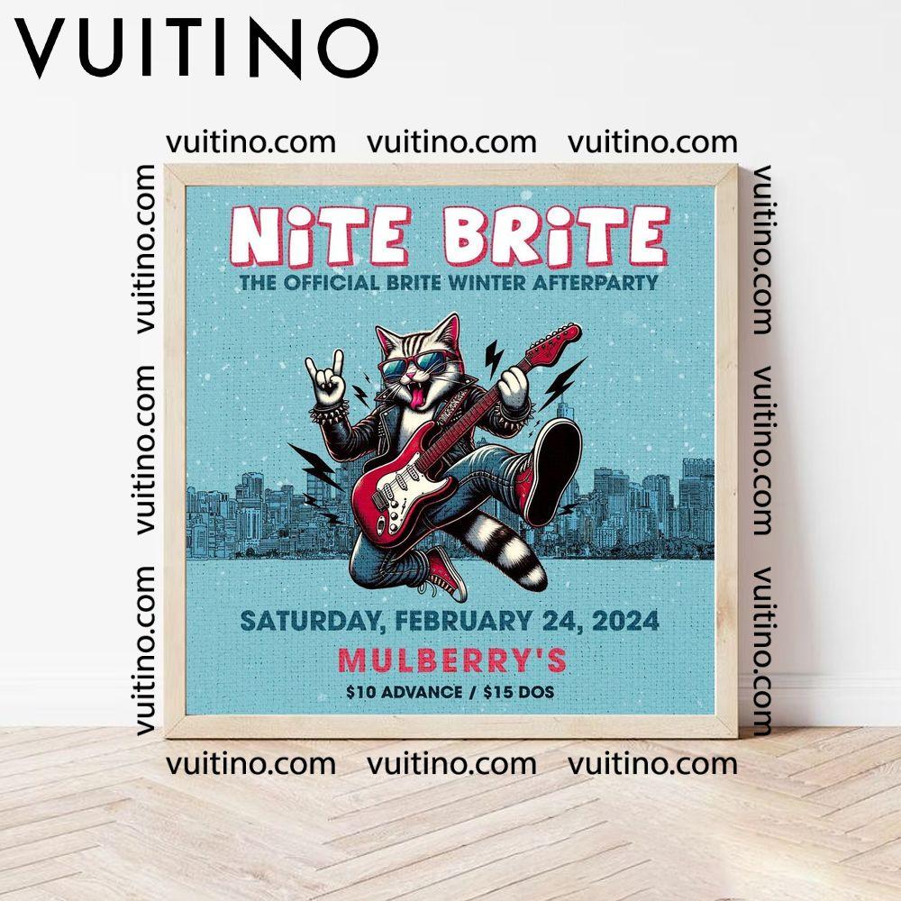 Nite Brite The Official Brite Winter Afterparty 2024 Poster (No Frame)