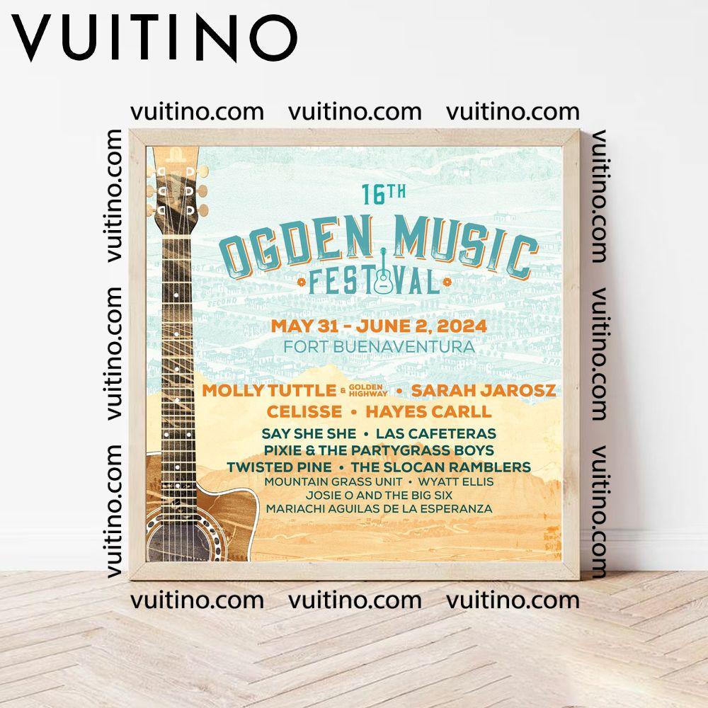 Ogden Music Festival 2024 Dates Square Poster No Frame