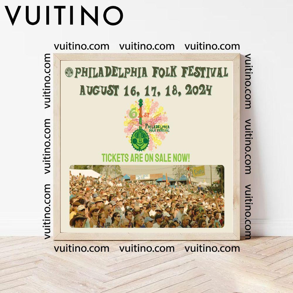 Philadelphia Folk Festival 2024 No Frame Square Poster