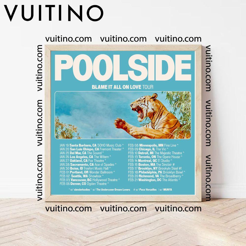 Poolside Slenderbodies 2024 Tour Dates Poster (No Frame)