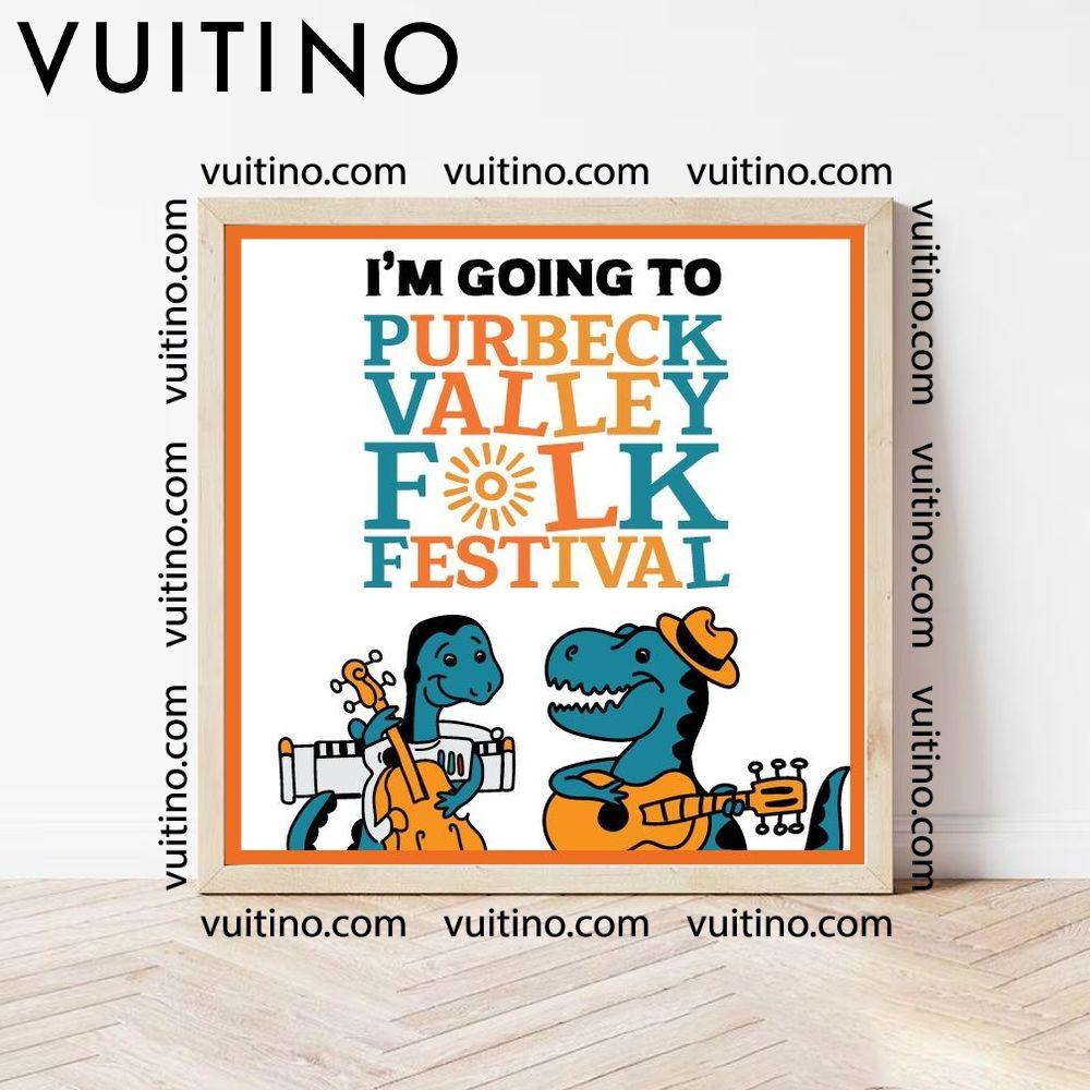 Purbeck Valley Folk Festival 2024 Square Poster No Frame