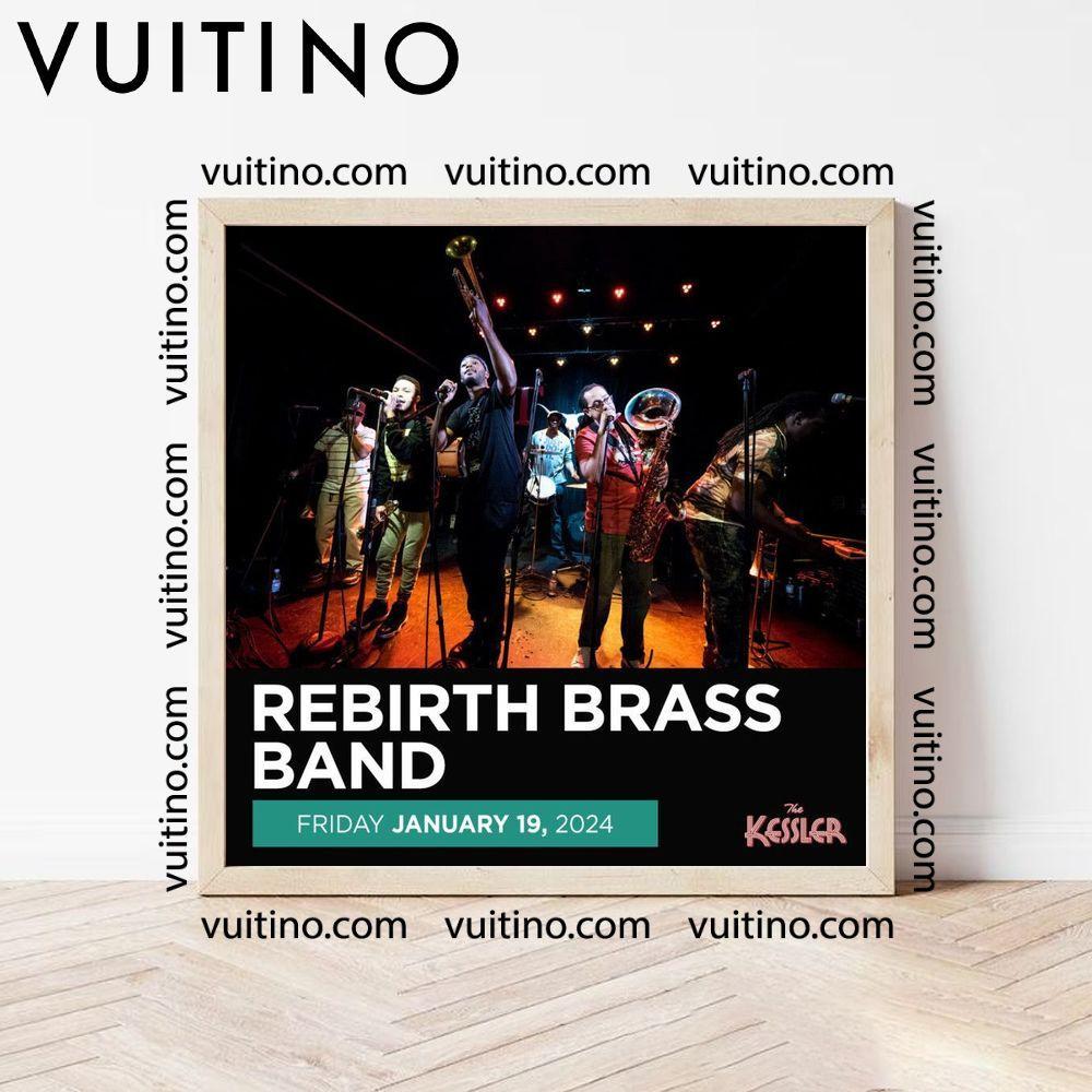 Rebirth Brass Band Tour 2024 No Frame Square Poster