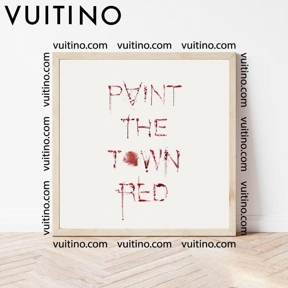 Red Blood Paint The Town Red Doja Cat No Frame Square Poster