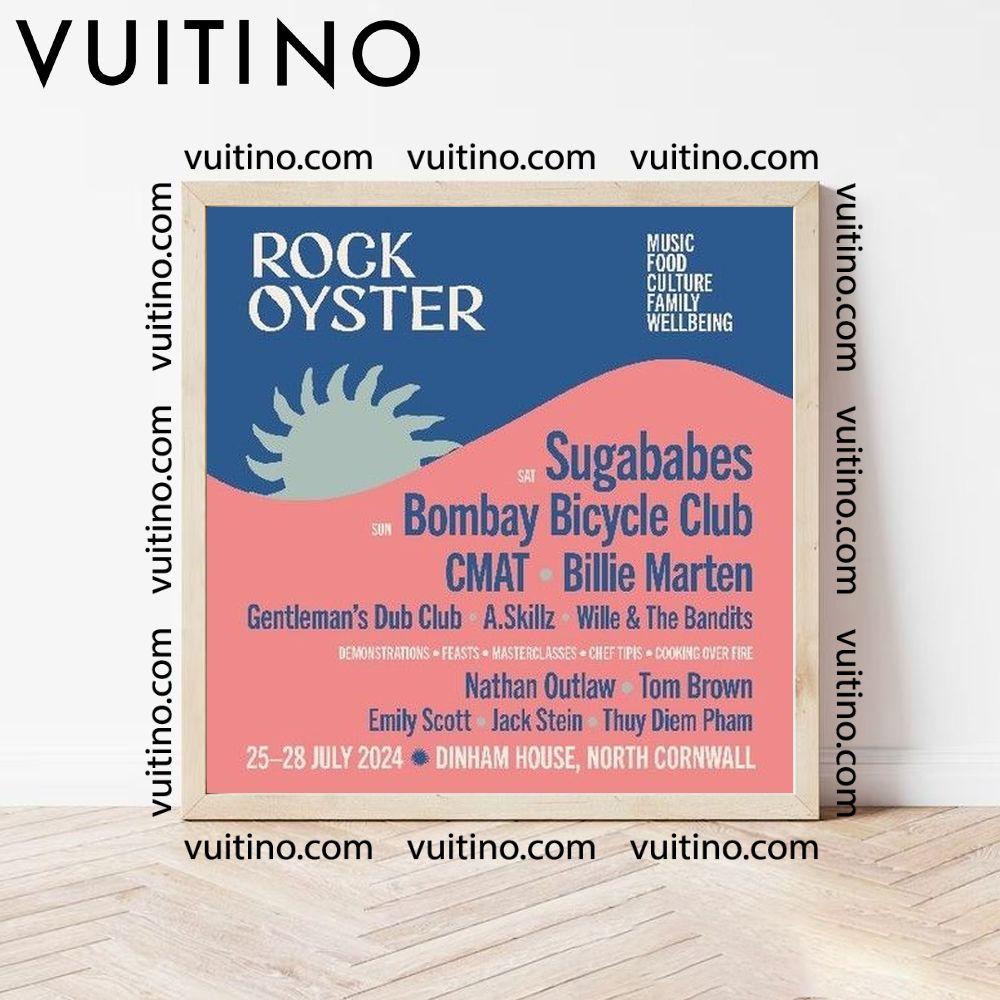 Rock Oyster Festival 2024 Square Poster No Frame