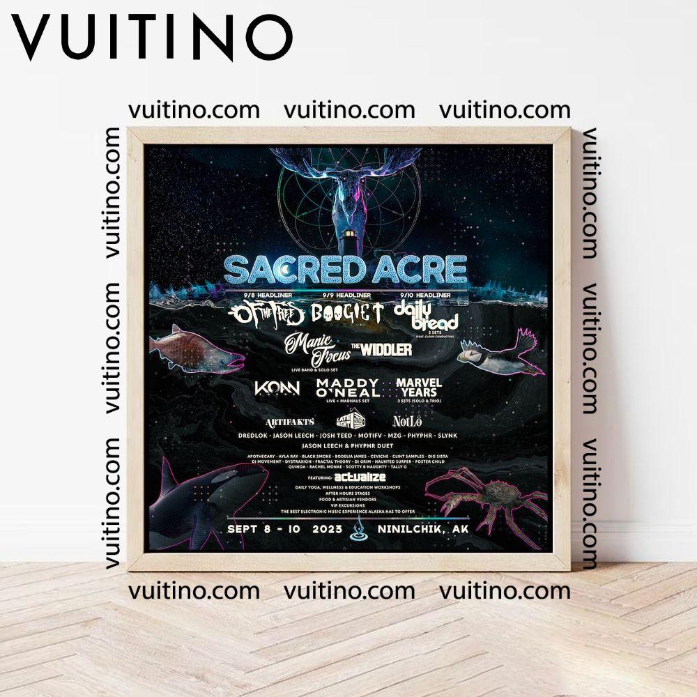 Sacred Acre Festival 2024 Dates Poster (No Frame)