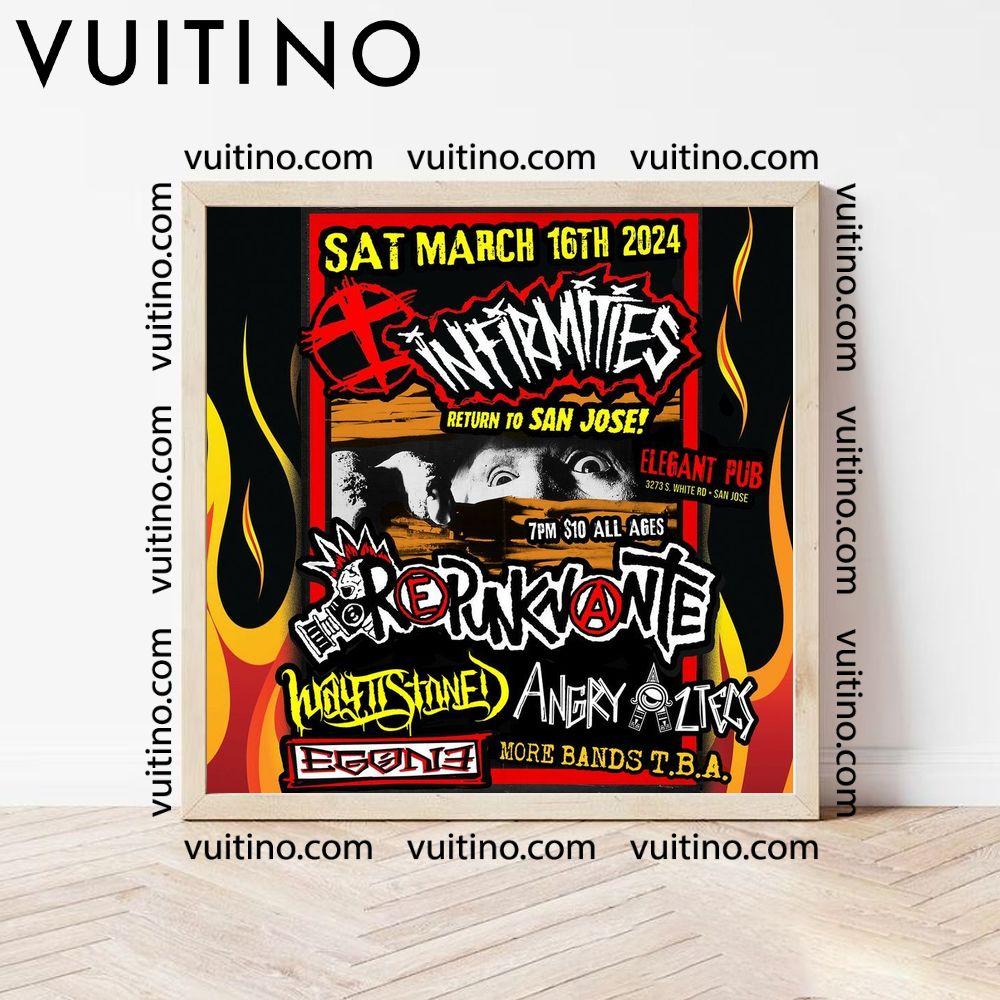 Sat March 2024 Infirmities No Frame Square Poster