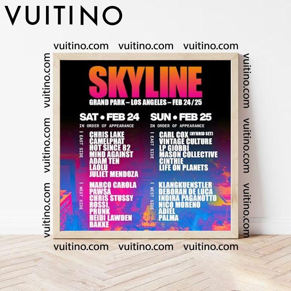Skyline Festival 2024 Dates No Frame Square Poster