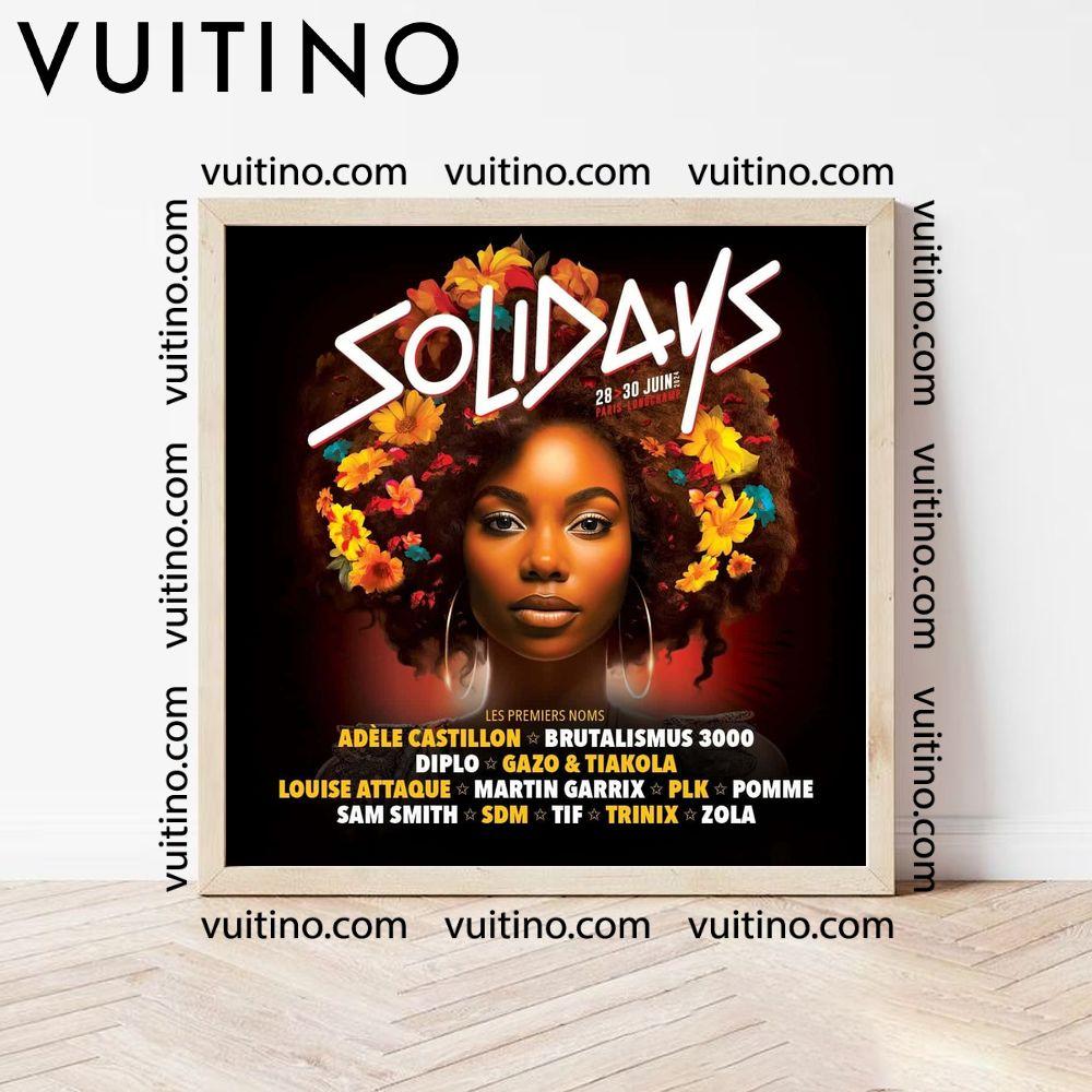 Solidays 2024 Dates Square Poster No Frame