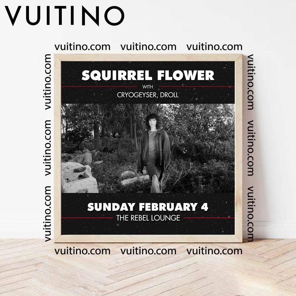Squirrel Flower 2024 Tour Square Poster No Frame