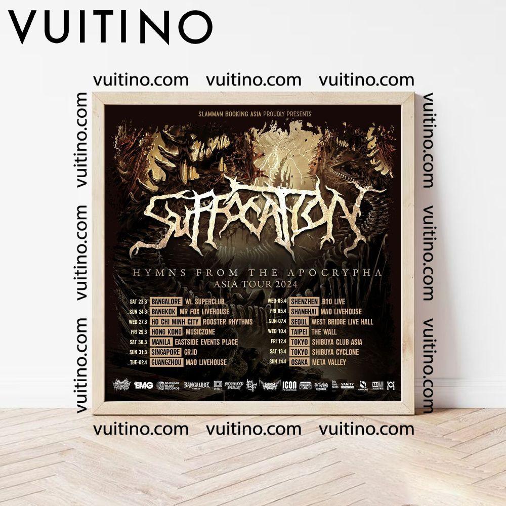 Suffocation Hymns From The Apocrypha Asia Tour 2024 Starts Soon Dates Poster (No Frame)