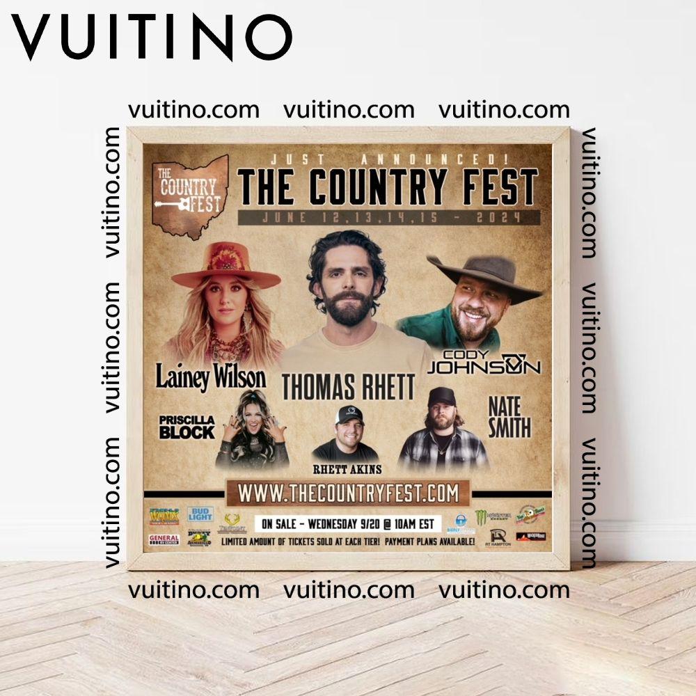 The Country Fest 2024 Square Poster No Frame