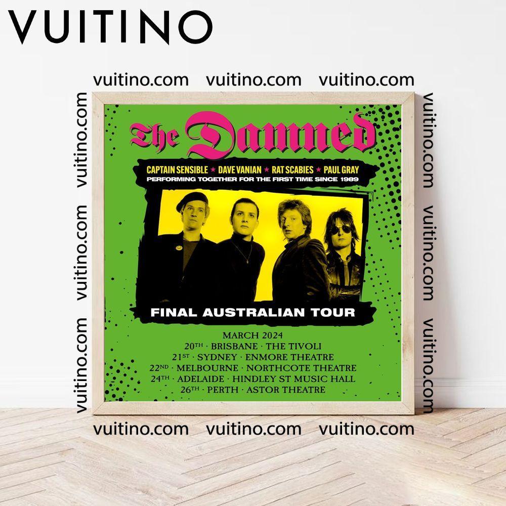 The Damnes Final Australian Tour 2024 Square Poster No Frame