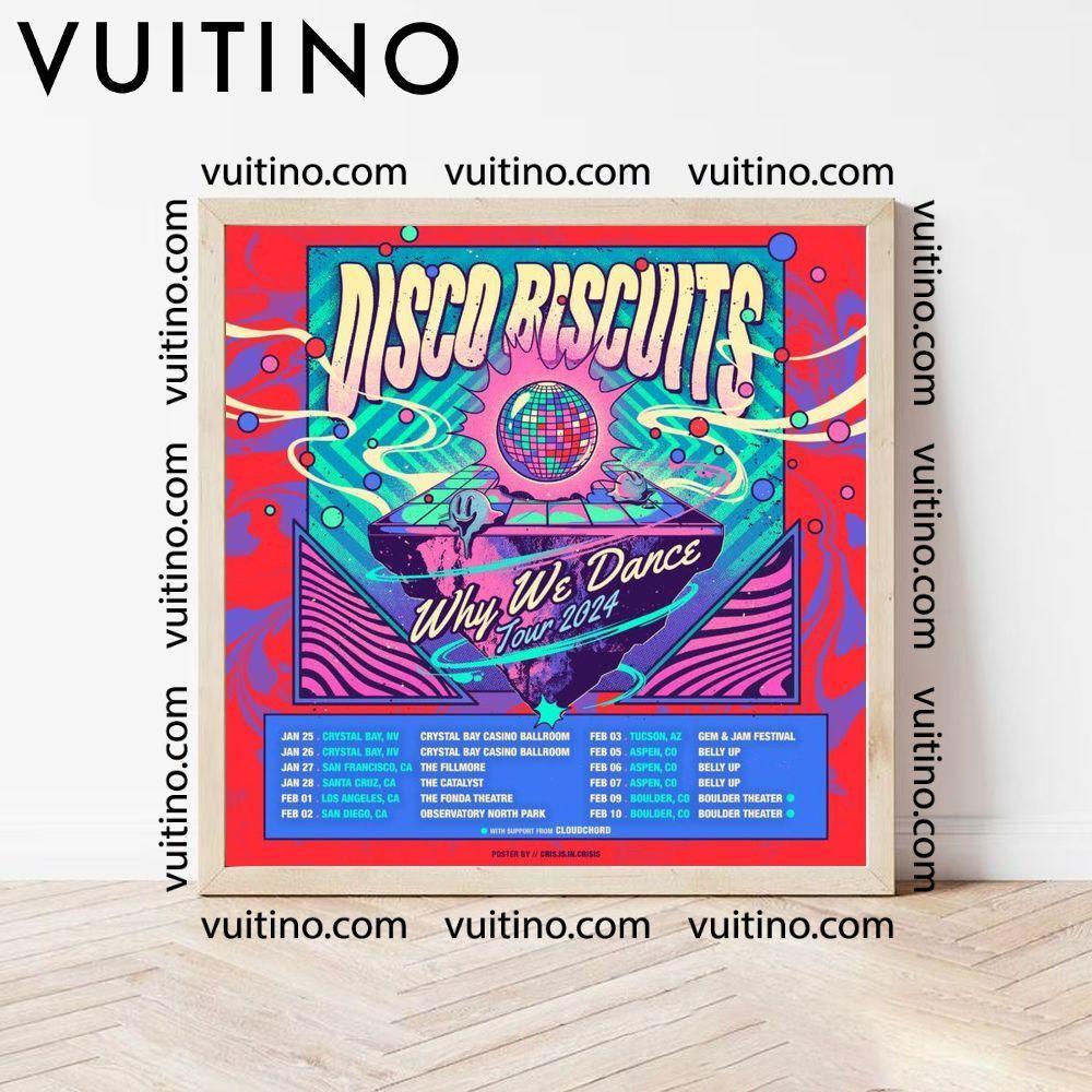The Disco Biscuits 2024 Tour Dates No Frame Square Poster