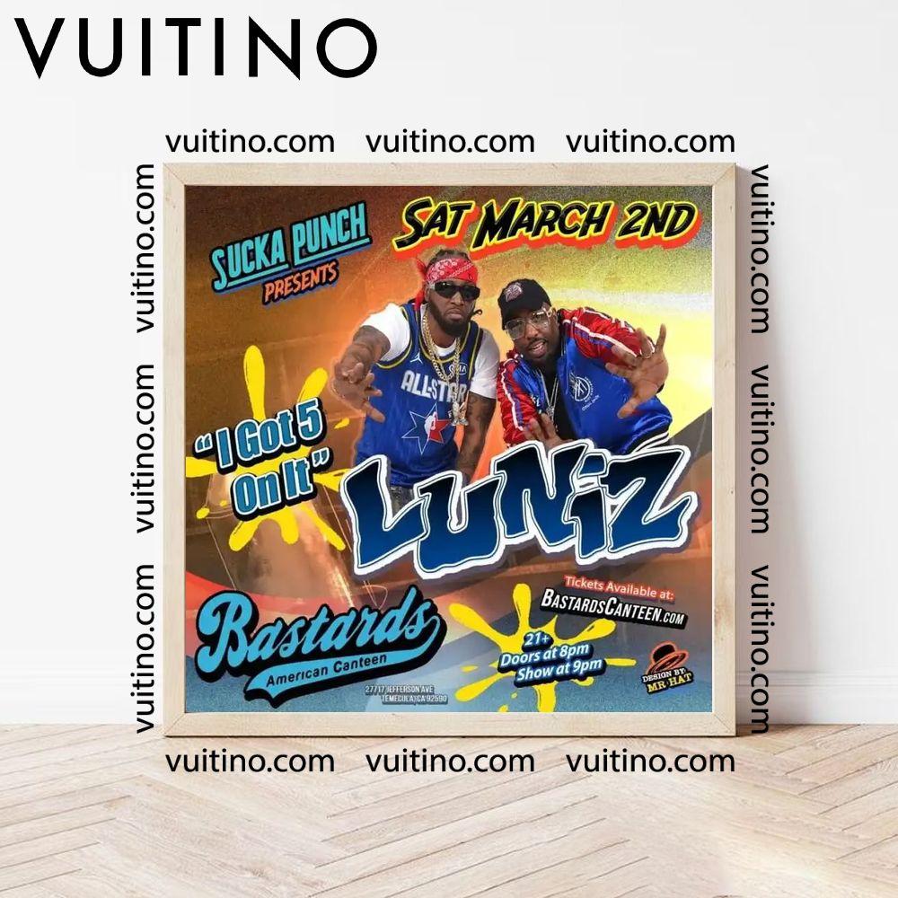 The Luniz Live In Concert At Bastards In Temecula Square Poster No Frame