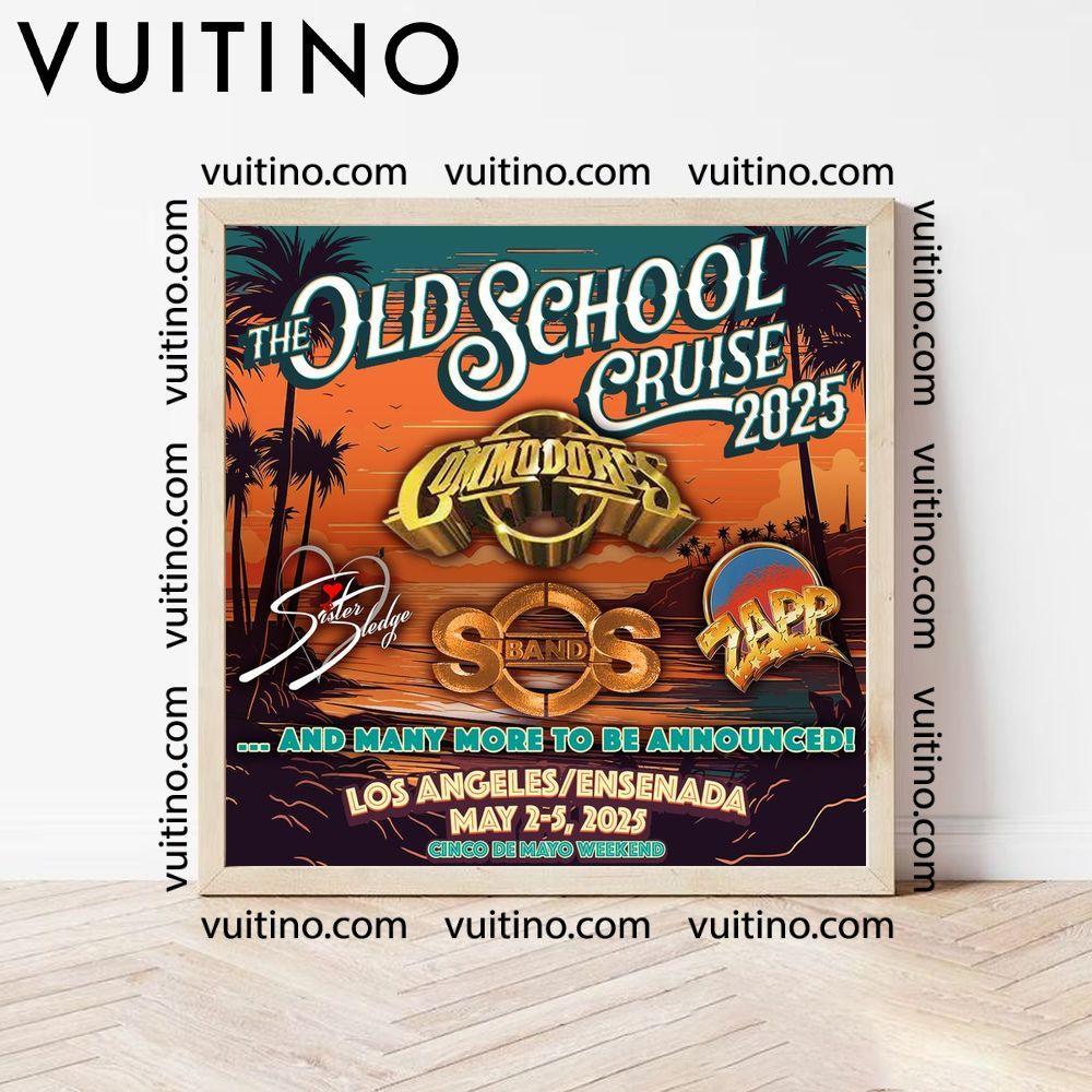The Old School Cruise Super Legends Cruise Sbands Commodores Zapp 2025 No Frame Square Poster