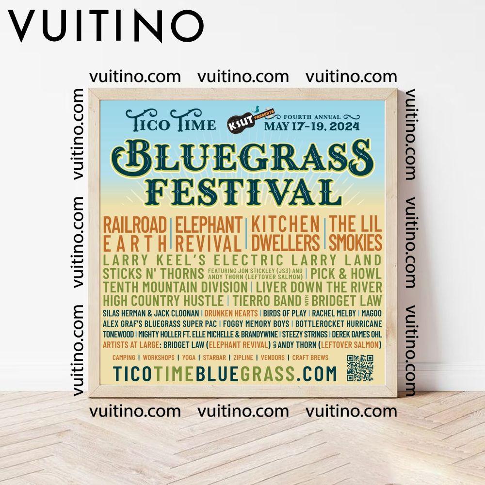 Tico Time Bluegrass Festival 2024 Dates Poster (No Frame)