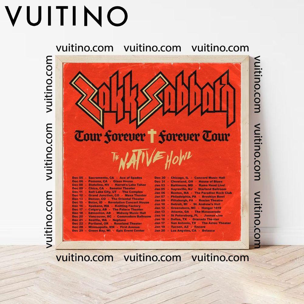 Zakk Sabbath 2024 Tour Dates Forever Forever Tour The Native No Frame Square Poster