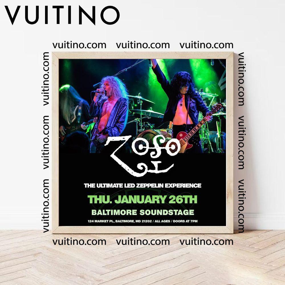 Zoso A Tribute To Led Zeppelin Baltimore Soundstage No Frame Square Poster